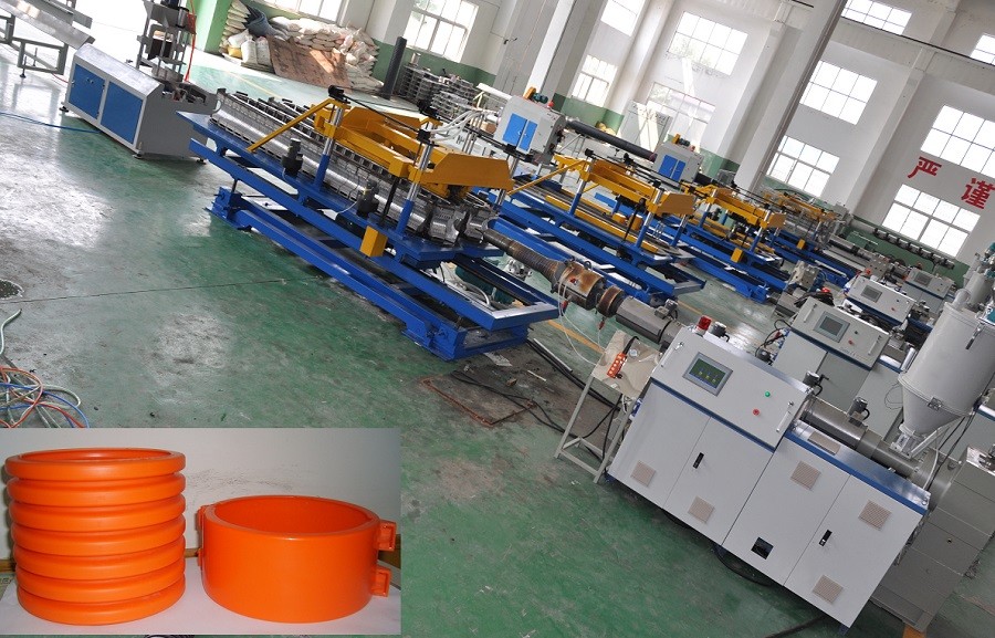 Linia do produkcji rur falistych jednościennych Qingdao, maszyny do wytłaczania rur falistych