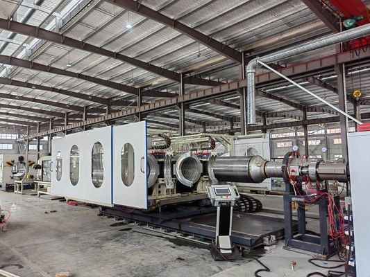 Durable Double Wall Corrugated Pipe Extrusion Line with Deep Screw Channel Structure