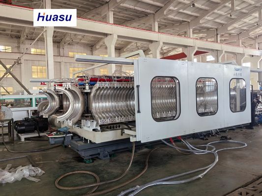 Electric Cable Conduit Production Line Feature Automatic PVC Pipe Extrusion Line PVC/PE Corrugated Pipe Extrusion Machine