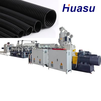 HDPE Double Wall Corrugated Pipe Extrusion Line with Full Intermeshing System