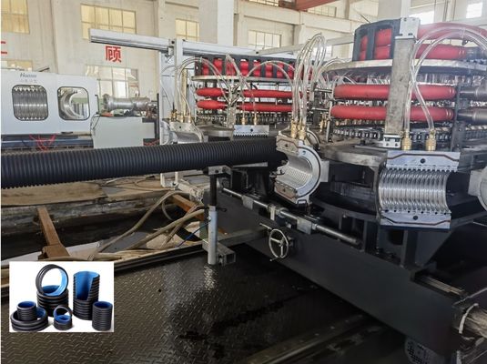 HDPE Double Wall Corrugated Pipe Extrusion Line 32-1600mm