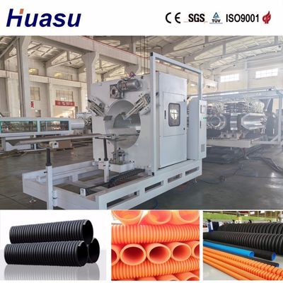 PLC Fully Automatic Plastic Pipe Extrusion Line with 10-120gsm Adjustable Density and Horizontal Structure for Air or Water Cooling