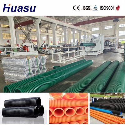 High Productivity PVC Pipe Extrusion Line with 60-2000kg/h Capacity and 32-1600mm Pipe Size for Raw Material Feeding In Screw Extruder