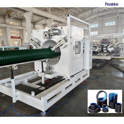 Double Wall Corrugated Pipe Extrusion Line for HDPE PVC with Planetary Cutting and 6m or Customized Pipe Length