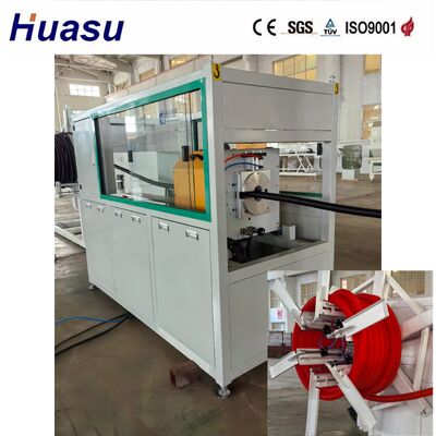 PLC Controlled Remote Corrugated Pipe Extrusion Line with 32mm-1600mm Diameter Range and Single Screw Extruder for Cable Protection