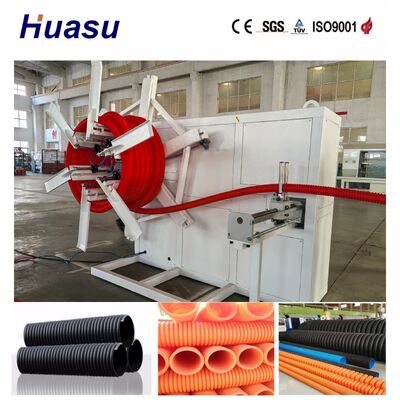 Full Automatic PP PVC Suitable Material Single Wall Corrugated Pipe Extrusion Line with Water Cooling System