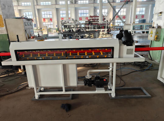Double Wall Corrugated Pipe Extrusion Line with Siemens Frequency Controller and Barrel Screw HV>740 for PE Pipe Production