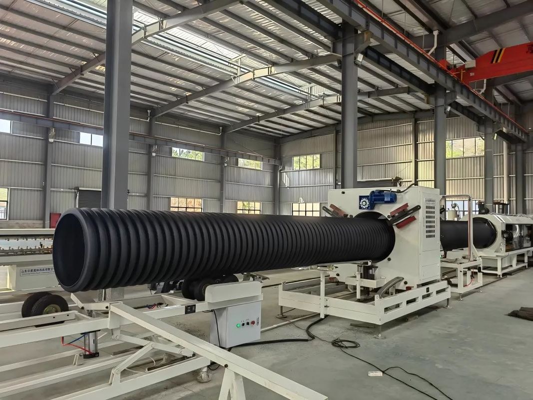 Siemens Electric Element Horizontal Corrugator Double Wall Corrugated Pipe Extrusion Line o mocy 60-2000 kg/h