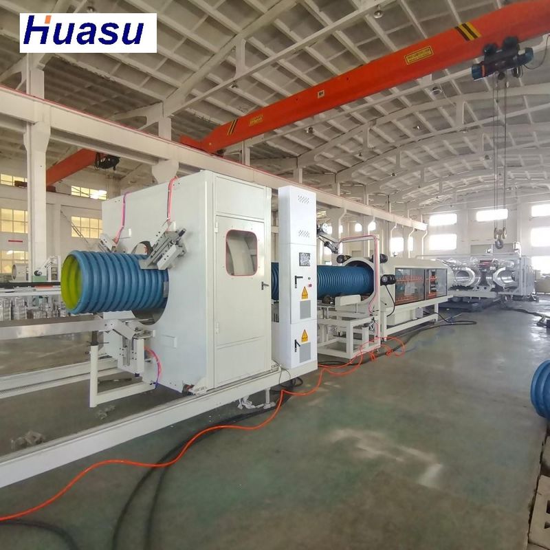 Siemens Electric Element Horizontal Corrugator Double Wall Corrugated Pipe Extrusion Line o mocy 60-2000 kg/h