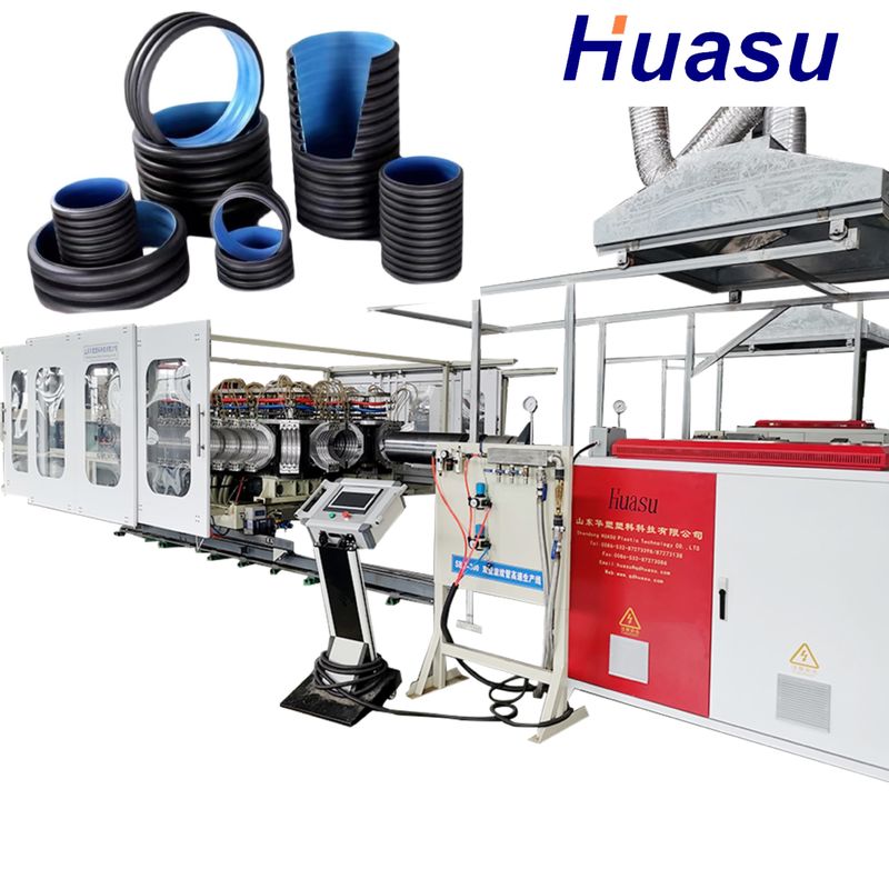 Jednoskrętowa linia wytłaczania rur z podwójnymi ścianami z kontrolerem temperatury i czujnikiem