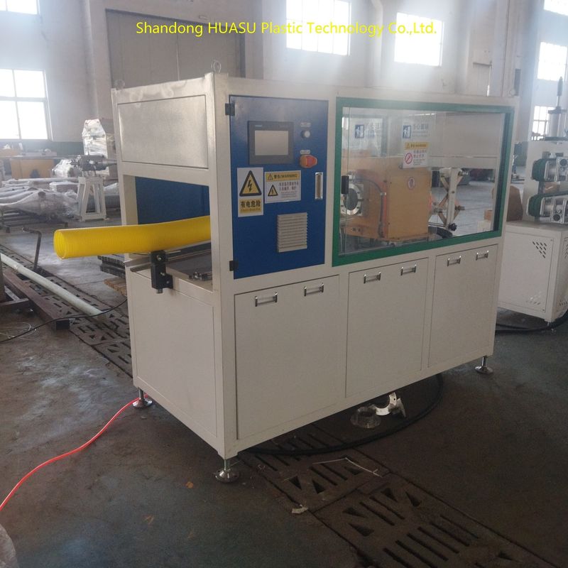 Maszyna do produkcji rur falistych dwuściennych o mocy 100-1000kW z kontrolą PLC i chłodzeniem wodnym dla konfigurowalnej wydajności