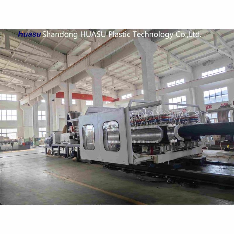 Wydajna maszyna do produkcji rur karbowanych 500-2000 kg/h z średnicą rur 32-1600 mm i technologią Siemens PLC