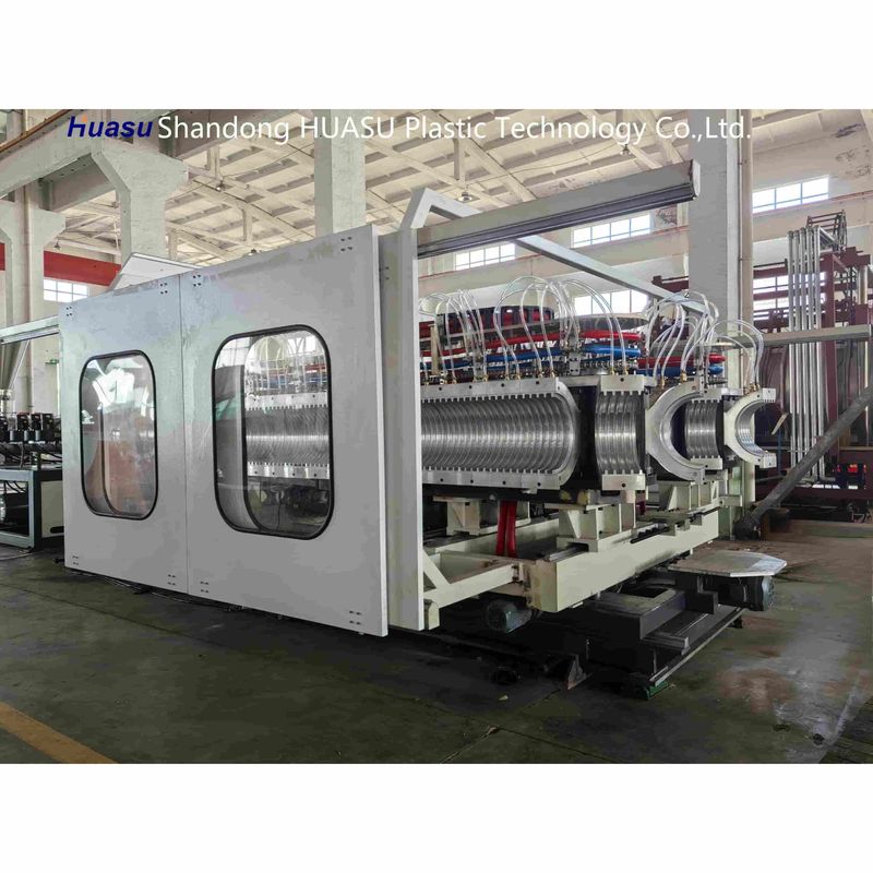 Konfigurowalna wytłaczarka do rur falistych dwuściennych z wydajnością 500-2000 kg/h i systemem Siemens PLC