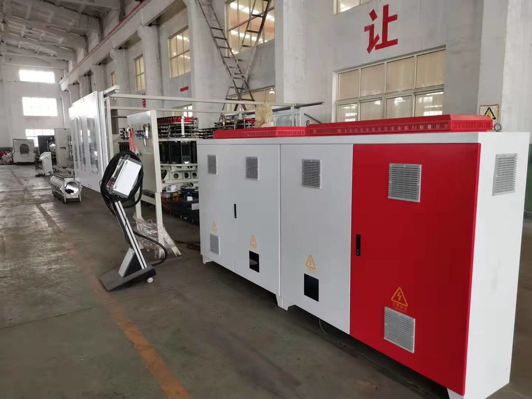 Siemens PLC sterowana linii wytłaczania rur falistej maszyna produkcyjna z głębokością nitryzacji 0,4-0,7 mm