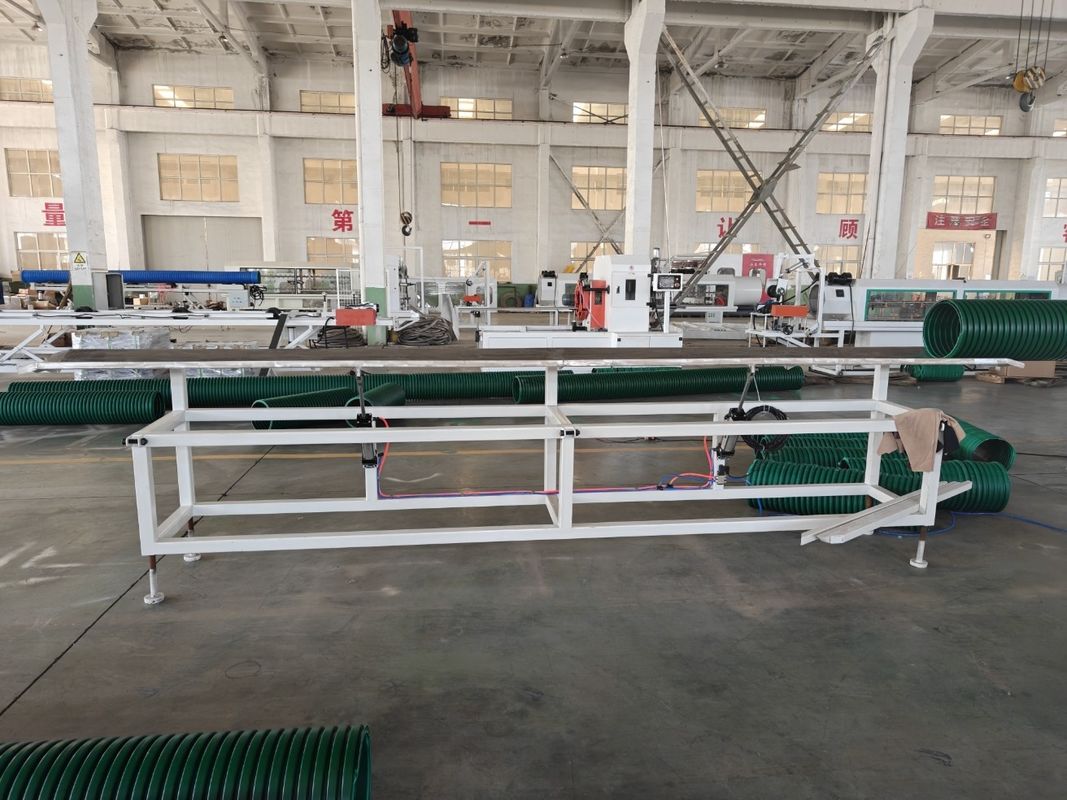 Koniczne dwustrębne wytłaczacze PVC podwójne ściany wygrzewane rurki wytłaczanie maszyny do rur plastikowych