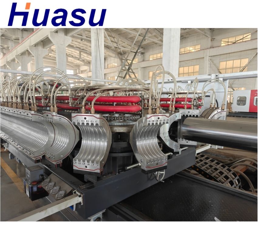 Linia wytłaczania rury z podwójnymi ścianami z napędem falistym Siemens Contactor dla przewodów o średnicy 32 mm-1600 mm