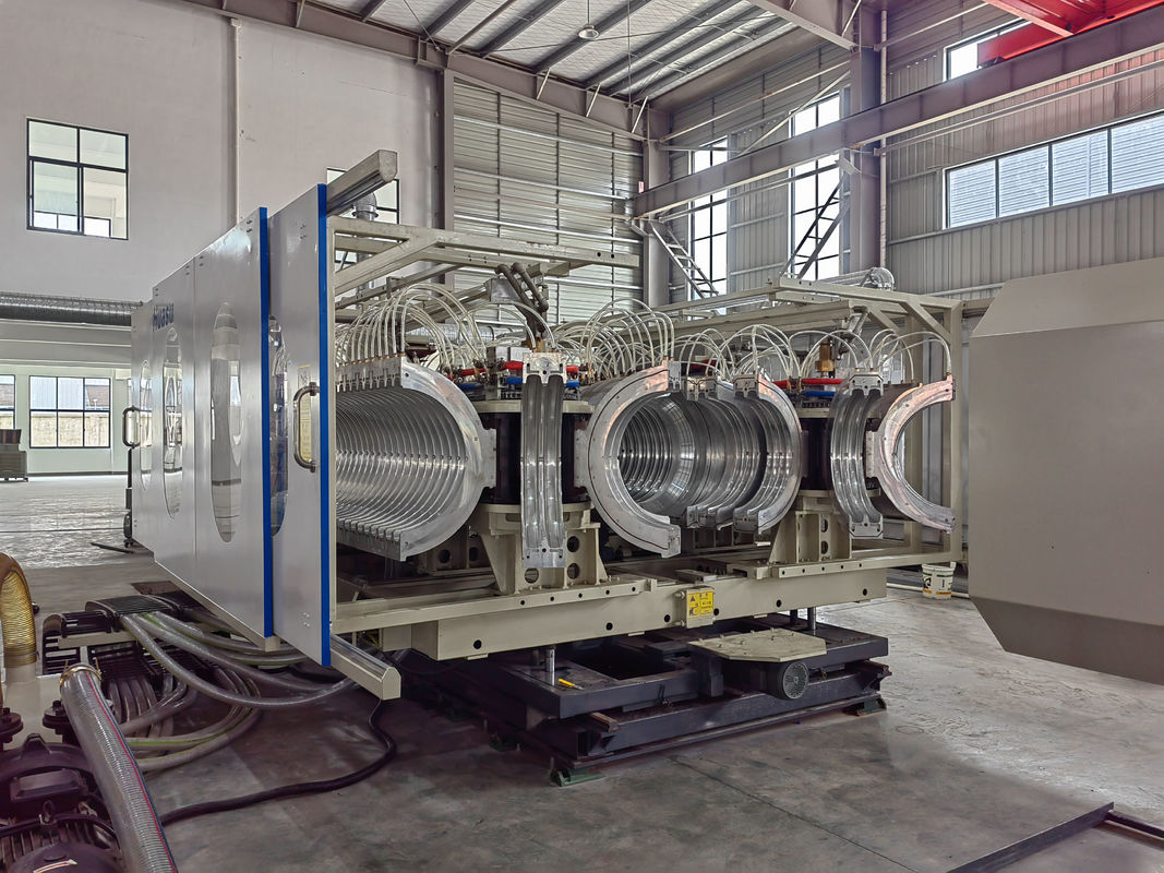 Linia do wytłaczania rur karbowanych dwuściennych PE / PP / PVC ze śrubą z materiału 38CrMoALA i silnikiem Siemens