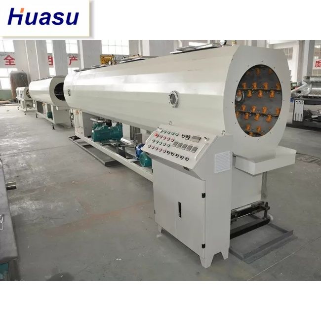 Linia wytłaczania rur DWC o średnicy rur 32-1600 mm, pojemność 60-2000 kg/h i technologia Siemens PLC