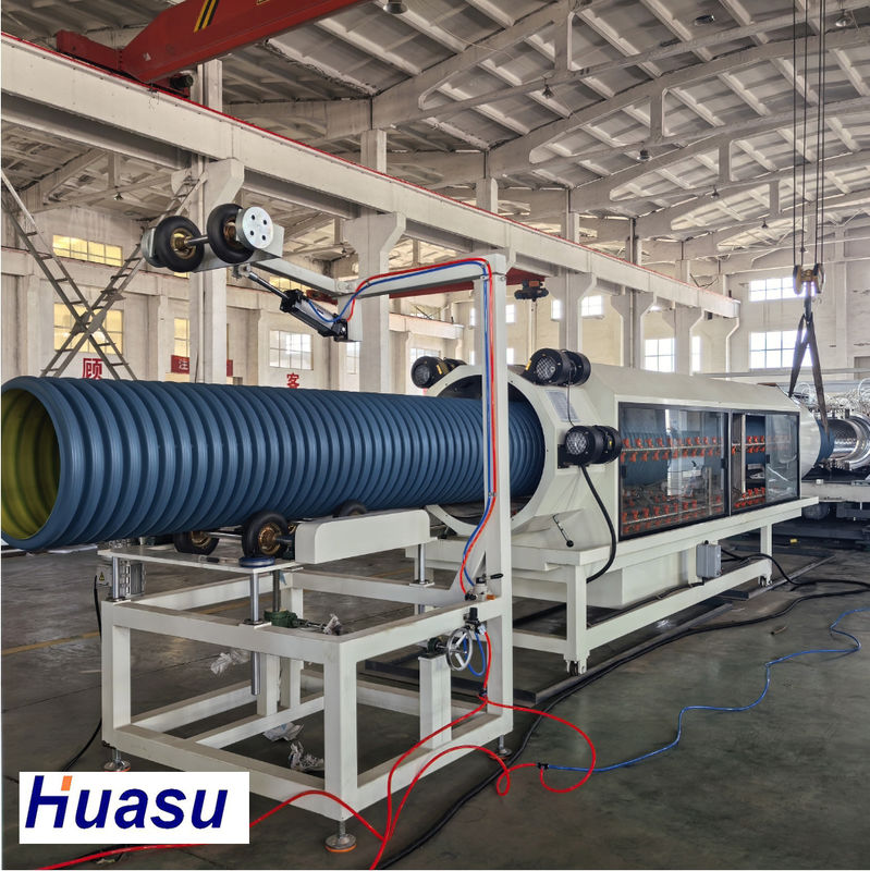 Linia do wytłaczania rur falistych dwuściennych dla PE PP PVC 380V Napięcie niestandardowe