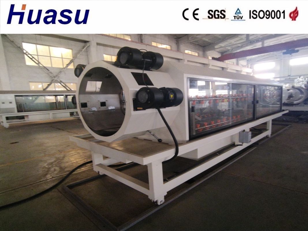 Stożkowa wytłaczarka dwuślimakowa Linia do wytłaczania rur DWC z wysokim stopniem automatyzacji i blokiem formującym