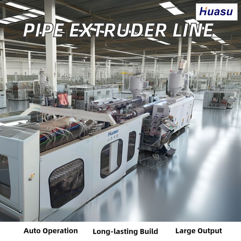 Linia wytłaczania rur z podwójnym ścianem z PVC 500-2000 kg/h Pojemność