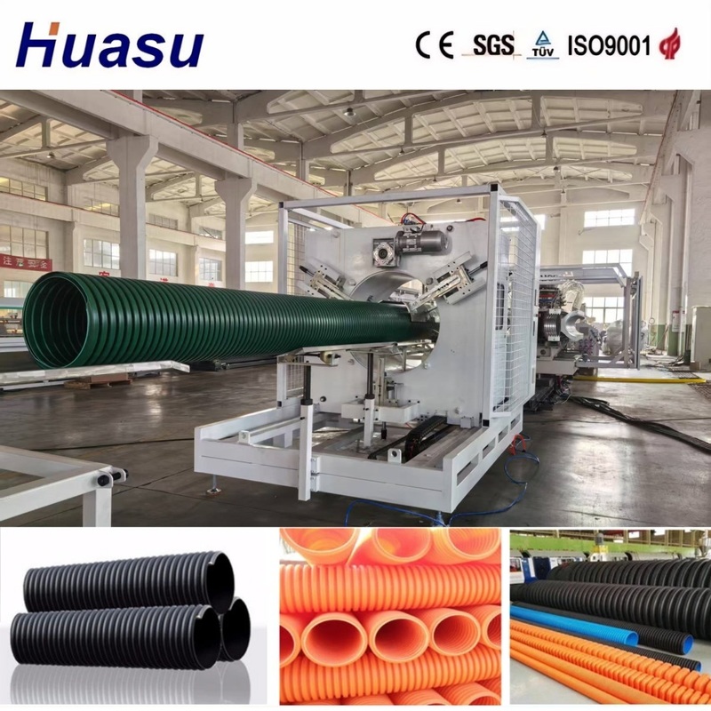 High Productivity DWC Pipe Extrusion Line with 32-1600mm Pipe Diameter and 60-2000kg/h Capacity for Efficient Corrugated Pipe Production