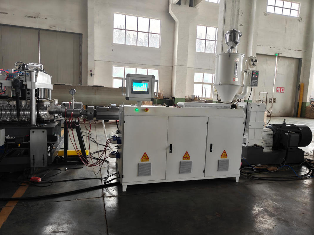 Automatyczna linia do wytłaczania rur DWC z falownikiem Siemens i przekaźnikiem Omron do produkcji rur karbowanych 75-250mm