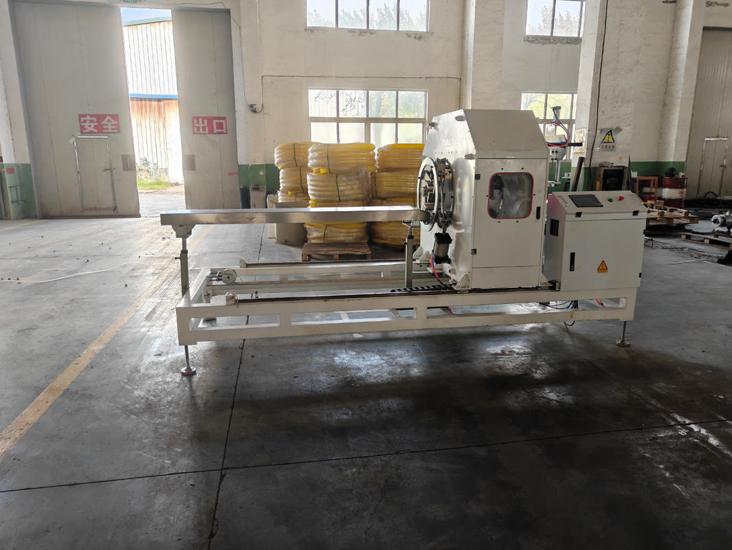 Automatyczna linia do wytłaczania rur karbowanych jednościennych z falą Siemens Inverter z przekaźnikiem Omron dla rur o średnicy 75-250mm