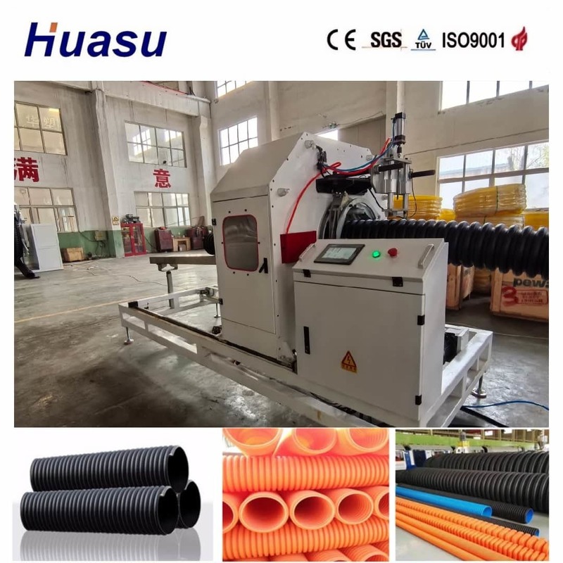 Automatyczna jednościenna linia wytłaczania rur falistej do PVC/PE/MPP/PA/HDPE o średnicy 32 mm-1600 mm i mocy 200-2000 kg/h