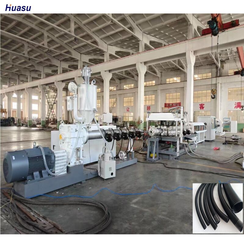 Certyfikowana ISO i CE linia wytłaczania rurociągów z podwójnymi ścianami falistych z systemem chłodzenia wodnym i materiałem 20CrMnTi