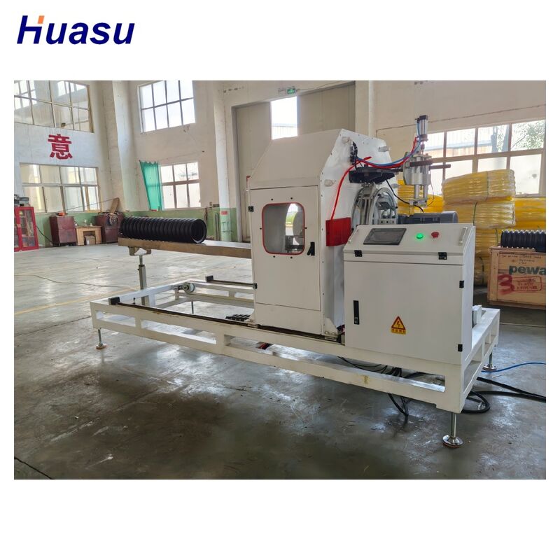 Wysokiej wydajności automatyczna skomputeryzowana linia wytłaczania rur HDPE z sterowaniem PLC Siemens do produkcji rur falistej