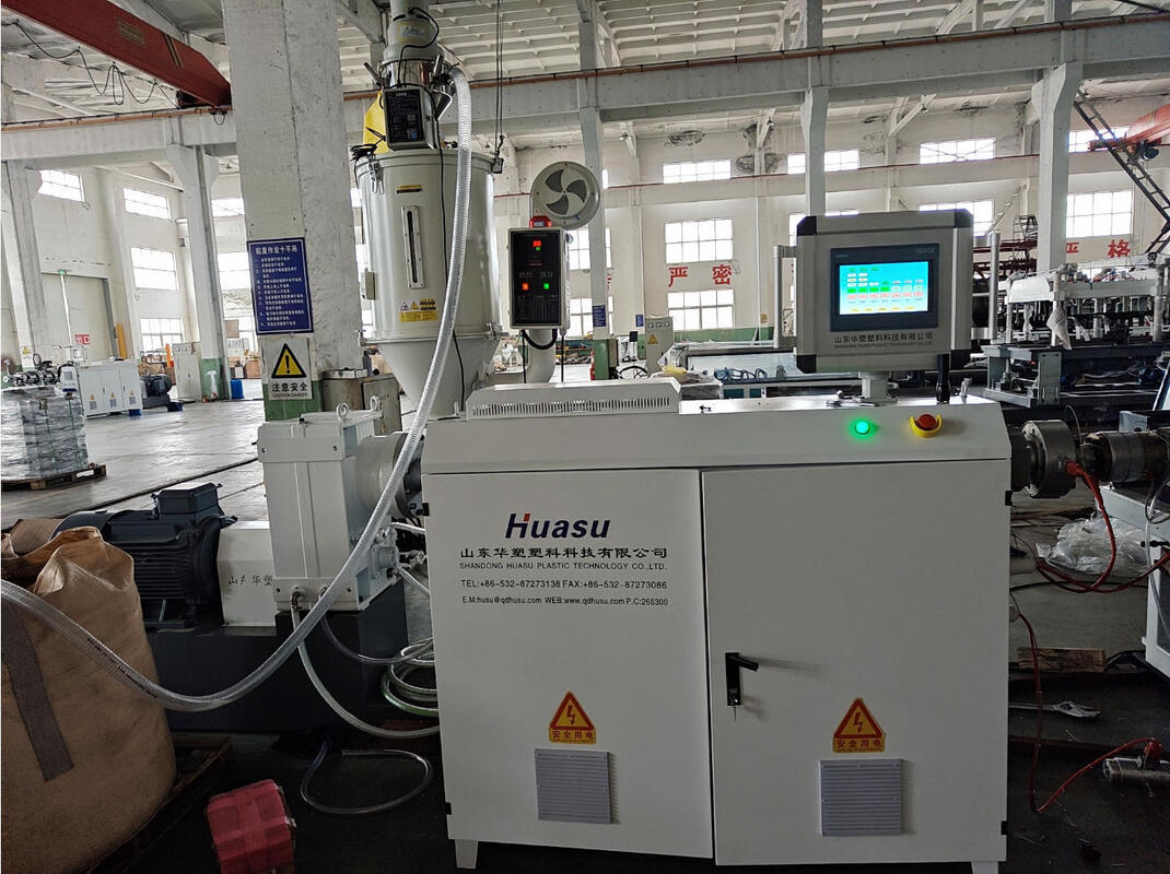 Całkowicie automatyczna linia wytłaczania rurociągów falistego silnika Siemens o maksymalnej wielkości rurociągu 110 mm