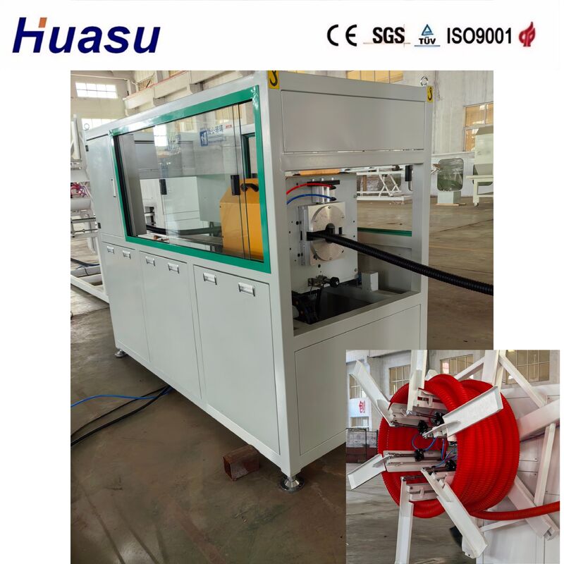 Zakład produkcji rur karbowanych HDPE z interfejsem ekranu dotykowego sterowania PLC dla średnic rur 32mm - 1600mm i opcjami chłodzenia powietrzem i wodą