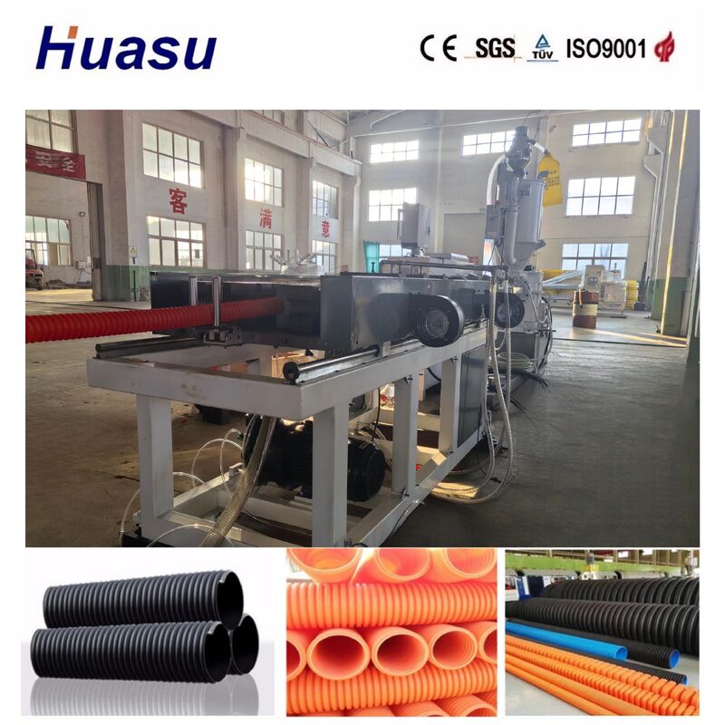 Maszyna do rurociągów falistej z systemem sterowania PLC do zakresu średnicy rurociągu 32 mm-1600 mm i zdolności produkcyjnej 200-2000 kg/h