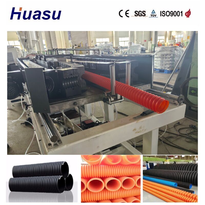 Maszyna do rurociągów falistej z systemem sterowania PLC do zakresu średnicy rurociągu 32 mm-1600 mm i zdolności produkcyjnej 200-2000 kg/h