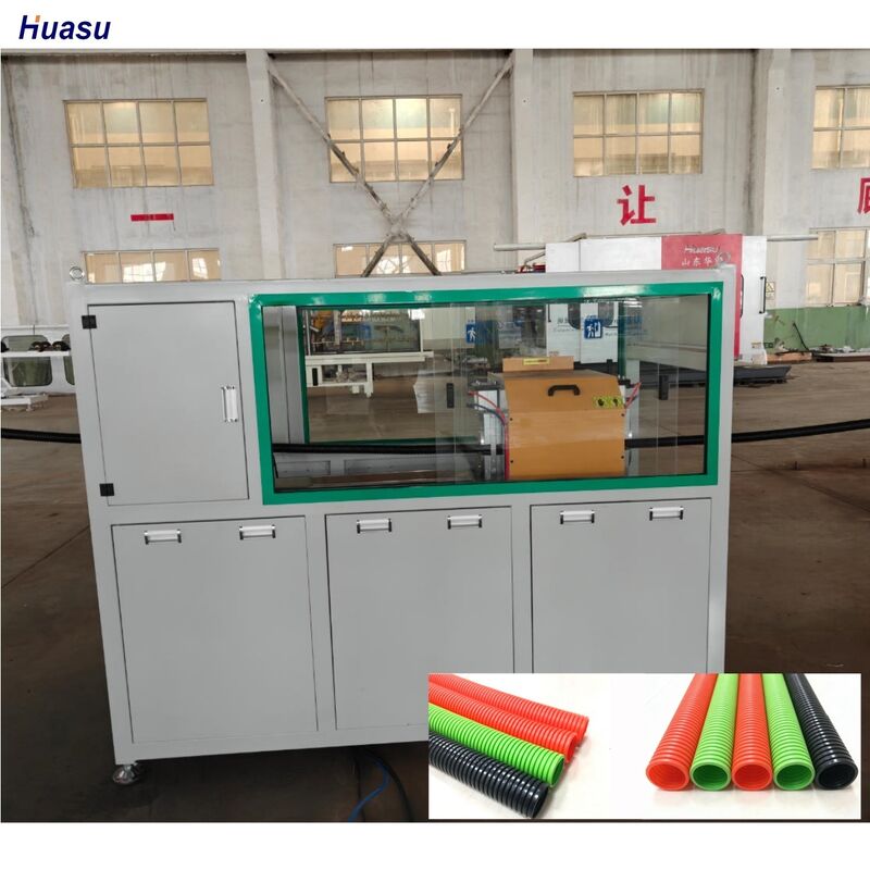 Linia do wytłaczania rur karbowanych z pojedynczą ścianką z czujnikiem temperatury, ogrzewaniem elektrycznym i strukturą głębokiego kanału śrubowego