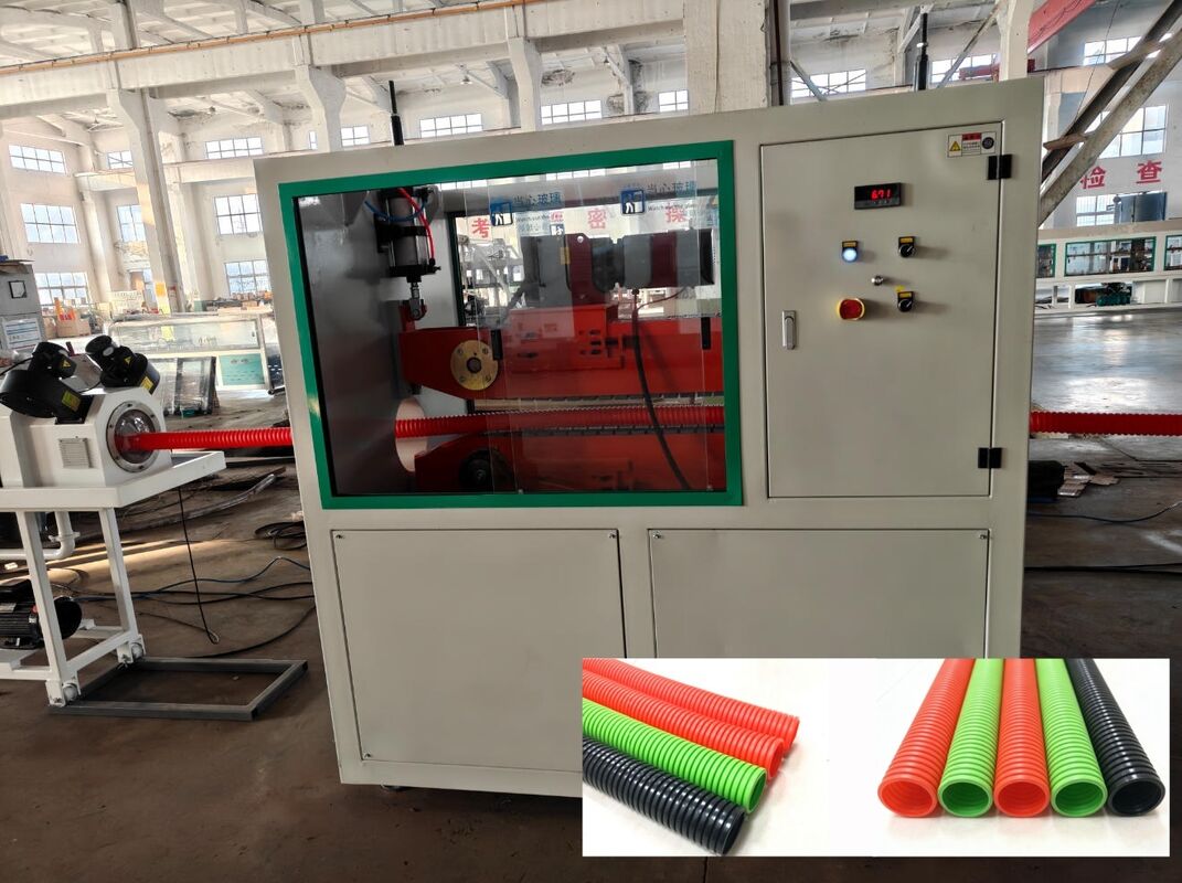 Linia wytłaczania rurociągów falistej z zdalnym sterowaniem PLC i Siemens Schneider Electrics do produkcji trwałych rur