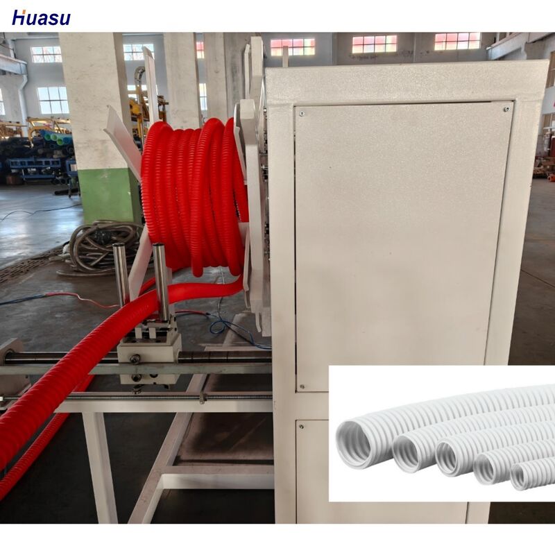 PP PE Materiały PVC Linia produkcyjna rurociągów falistych o jednej ścianie, w tym Siemens Schneider