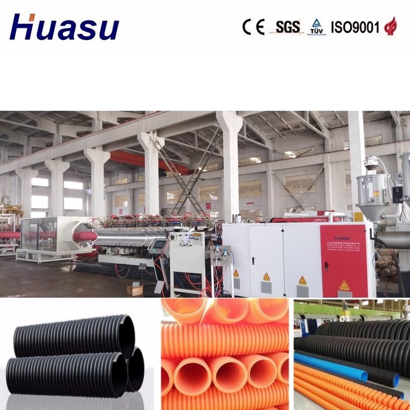 Maszyna do wytłaczania rur dwuściennych falistych o średnicy rury 32mm-1600mm, sterowanie PLC i wysoka wydajność