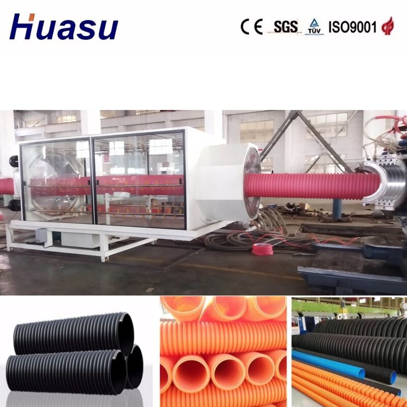High Productivity Double Wall Corrugated Pipe Extrusion Line with 32-1600mm Pipe Diameter and Siemens PLC Control