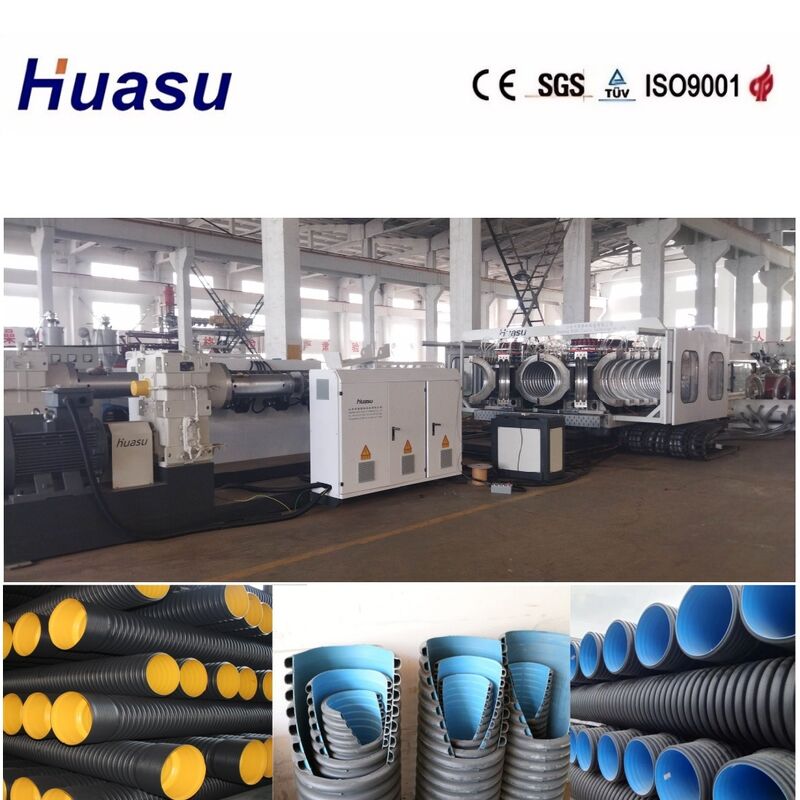 Linia do wytłaczania dwuściennych rur falistych Siemens o wysokiej wydajności i energooszczędności