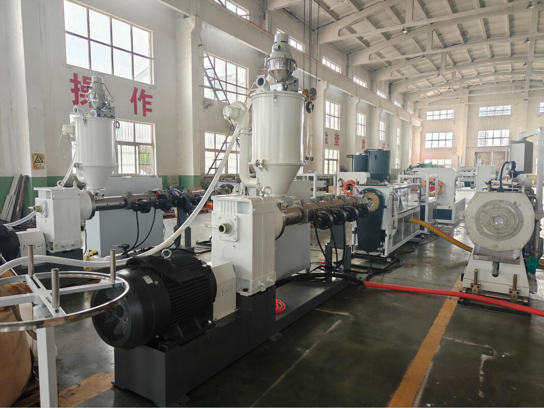 PLC Control Spiral Pipe Extrusion Line Incorporating PP Pipe Material and 100m Roll Winding Machine for Consistent Pipe