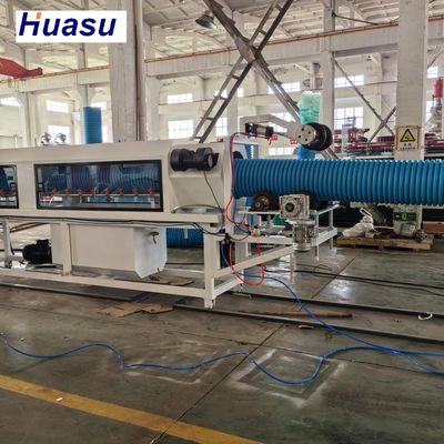 Energy Saving DWC Pipe Extrusion Line with Online Cutting Machine for 32-1600mm Pipe Diameter