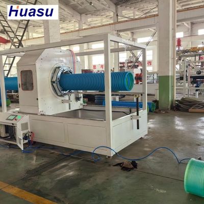 Energy Saving Unique Plastic Pipe Extrusion Line For Plastic Corrugated Pipe With Double Wall In PVC / PE / MPP / PA / HDPE