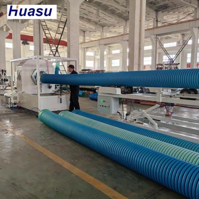 DWC Corrugated Pipe Production Line For Underground Sewage Pipe Manufacturing