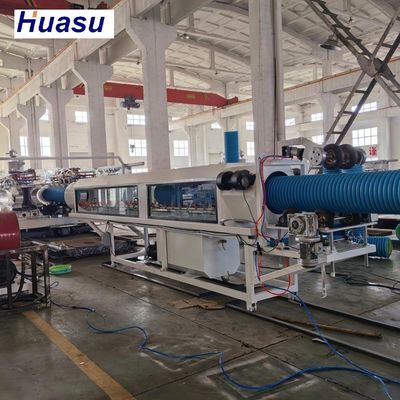 DWC Corrugated Pipe Production Line For Underground Sewage Pipe Manufacturing