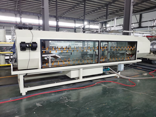 Siemens PLC Controlled Double Wall Corrugated Pipe Machine Extrusion Line For Water Supply
