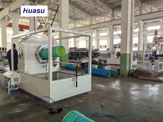 32-1600mm Plastic PVC Corrugated Pipe Extrusion Line With Complete Inner Cooling System Vacuum Forming