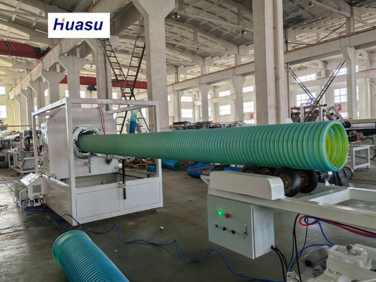 Electric Cable Conduit Production Line Feature Automatic PVC Pipe Extrusion Line PVC/PE Corrugated Pipe Extrusion Machine
