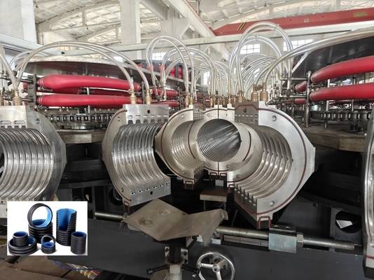 Double Wall Corrugated Pipe Extrusion Line with 38crmoaia Screw Barrel